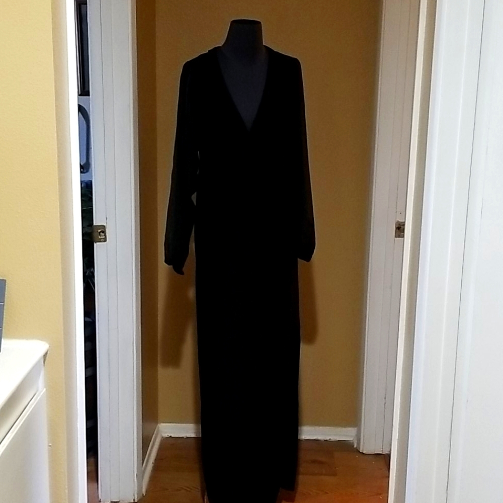 Eden Maxi Dress Sheer sleeves
